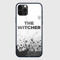 Чехол для iPhone 12 Pro Max The Witcher - white gradient посередине, цвет: 3D-черный