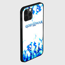 Чехол для iPhone 12 Pro Max God of War синий огонь, цвет: 3D-черный — фото 2