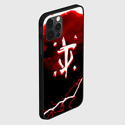 Чехол для iPhone 12 Pro Max Doom storm logo, цвет: 3D-черный — фото 2