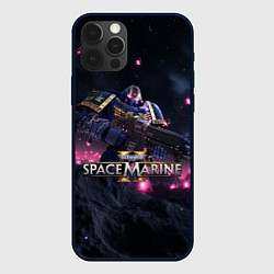 Чехол для iPhone 12 Pro Max Темный ультрамарин Warhammer 40000 space marine 2, цвет: 3D-черный