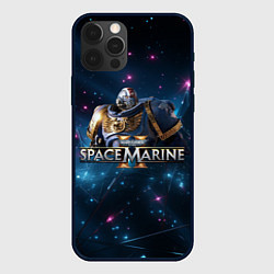 Чехол для iPhone 12 Pro Max Warhammer 40000 space marine 2 ультрамарин в броне, цвет: 3D-черный