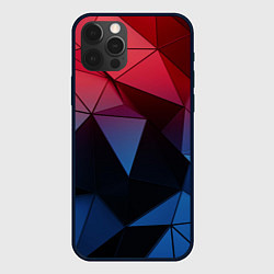 Чехол для iPhone 12 Pro Max Абстрактная геометрия polygon, цвет: 3D-черный