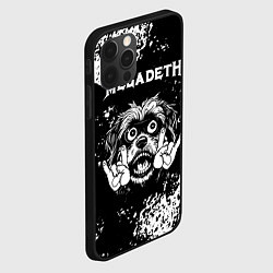 Чехол для iPhone 12 Pro Max Megadeth рок пес, цвет: 3D-черный — фото 2