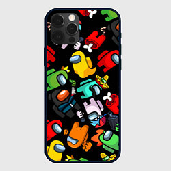 Чехол для iPhone 12 Pro Max Персонажи игры Амонгас, цвет: 3D-черный