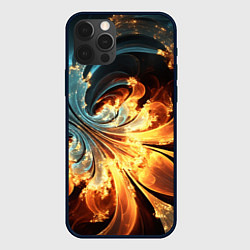 Чехол для iPhone 12 Pro Max Абстрактный фрактал, цвет: 3D-черный