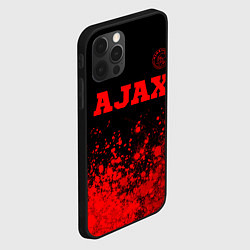 Чехол для iPhone 12 Pro Max Ajax - red gradient посередине, цвет: 3D-черный — фото 2