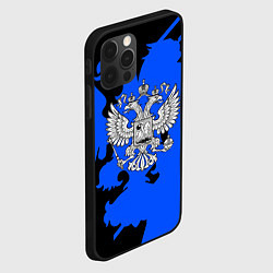 Чехол для iPhone 12 Pro Max Россия герб патриот, цвет: 3D-черный — фото 2