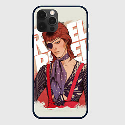 Чехол для iPhone 12 Pro Max David Bowie Rebel, цвет: 3D-черный