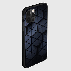 Чехол для iPhone 12 Pro Max Треугольники образующие соты, цвет: 3D-черный — фото 2