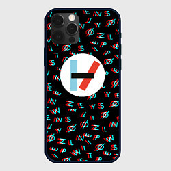 Чехол для iPhone 12 Pro Max Twenty one pilots glitch, цвет: 3D-черный