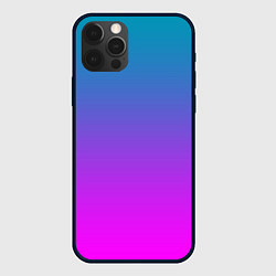 Чехол для iPhone 12 Pro Max Неоновая текстура градиента, цвет: 3D-черный
