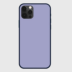 Чехол для iPhone 12 Pro Max Эмоция хандры - бледно-фиолетовый, цвет: 3D-черный