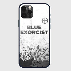 Чехол для iPhone 12 Pro Max Blue Exorcist - white gradient посередине, цвет: 3D-черный