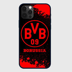 Чехол для iPhone 12 Pro Max Borussia - red gradient, цвет: 3D-черный