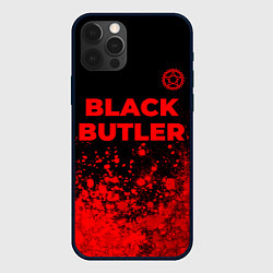 Чехол для iPhone 12 Pro Max Black Butler - red gradient посередине, цвет: 3D-черный