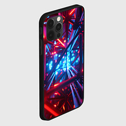 Чехол для iPhone 12 Pro Max Неоновые трубки, цвет: 3D-черный — фото 2