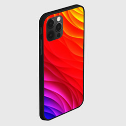 Чехол для iPhone 12 Pro Max Абстрактные волны текстура, цвет: 3D-черный — фото 2