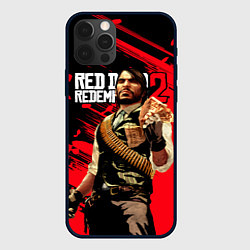 Чехол для iPhone 12 Pro Max Red Dead Redemption 2 - Wanted, цвет: 3D-черный