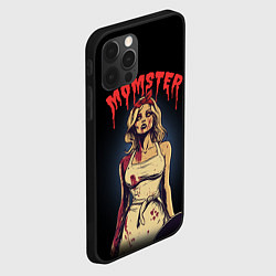 Чехол для iPhone 12 Pro Max Momster - vampire - на хэллоуин, цвет: 3D-черный — фото 2