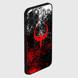 Чехол для iPhone 12 Pro Max Quake брызги красок, цвет: 3D-черный — фото 2