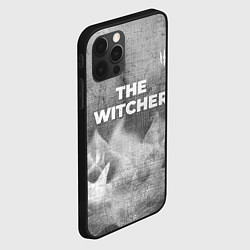 Чехол для iPhone 12 Pro Max The Witcher - grey gradient посередине, цвет: 3D-черный — фото 2