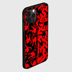 Чехол для iPhone 12 Pro Max ЪУЪ съука mem pattern, цвет: 3D-черный — фото 2