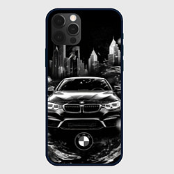 Чехол для iPhone 12 Pro Max BMW город абстракции, цвет: 3D-черный