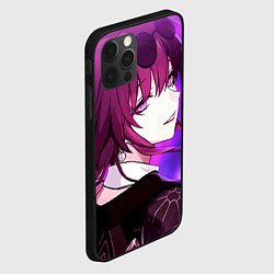 Чехол для iPhone 12 Pro Max Honkai Star Rail Kafka violet light, цвет: 3D-черный — фото 2