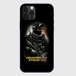 Чехол для iPhone 12 Pro Max Counter strike спецназовец, цвет: 3D-черный