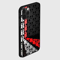 Чехол для iPhone 12 Pro Max Marshmello pattern, цвет: 3D-черный — фото 2