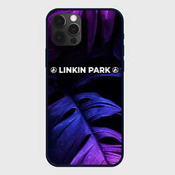 Чехол для iPhone 12 Pro Max Linkin Park 2024 neon monstera, цвет: 3D-черный