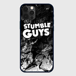 Чехол для iPhone 12 Pro Max Stumble Guys black graphite, цвет: 3D-черный