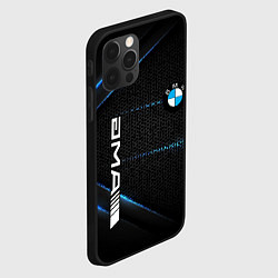 Чехол для iPhone 12 Pro Max BMW metal steel, цвет: 3D-черный — фото 2