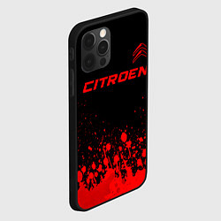 Чехол для iPhone 12 Pro Max Citroen - red gradient посередине, цвет: 3D-черный — фото 2