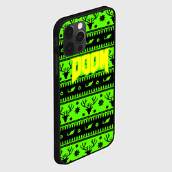 Чехол для iPhone 12 Pro Max Doom кислотный новый год, цвет: 3D-черный — фото 2