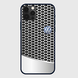 Чехол для iPhone 12 Pro Max Volkswagen metal motors, цвет: 3D-черный