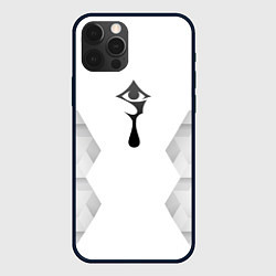 Чехол для iPhone 12 Pro Max Hellsing white poly, цвет: 3D-черный