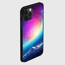 Чехол для iPhone 12 Pro Max Бескрайний космос, цвет: 3D-черный — фото 2