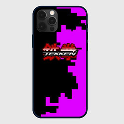 Чехол для iPhone 12 Pro Max Tekken pattern pink, цвет: 3D-черный