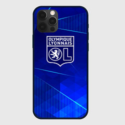 Чехол для iPhone 12 Pro Max Lyon blue poly, цвет: 3D-черный