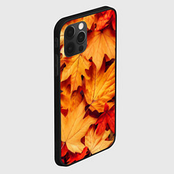 Чехол для iPhone 12 Pro Max Осенние кленовые листья, цвет: 3D-черный — фото 2