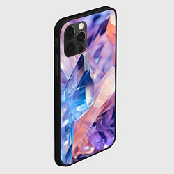 Чехол для iPhone 12 Pro Max Розовые минералы, цвет: 3D-черный — фото 2