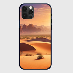 Чехол для iPhone 12 Pro Max Закат в жаркой пустыне, цвет: 3D-черный