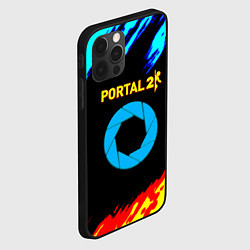 Чехол для iPhone 12 Pro Max Portal лёд и пламя, цвет: 3D-черный — фото 2