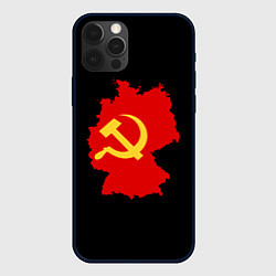 Чехол для iPhone 12 Pro Max Материк СССР, цвет: 3D-черный