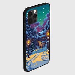 Чехол для iPhone 12 Pro Max Глубокая зимняя ночь перед рождеством, цвет: 3D-черный — фото 2