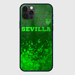 Чехол для iPhone 12 Pro Max Sevilla - green gradient посередине, цвет: 3D-черный