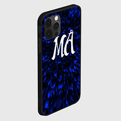 Чехол для iPhone 12 Pro Max Maneskin blue energy, цвет: 3D-черный — фото 2