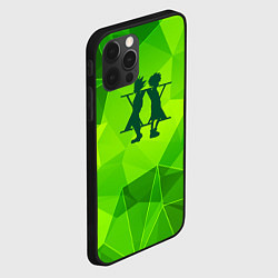 Чехол для iPhone 12 Pro Max Hunter x Hunter green poly, цвет: 3D-черный — фото 2