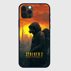 Чехол для iPhone 12 Pro Max Stalker зараженный город, цвет: 3D-черный